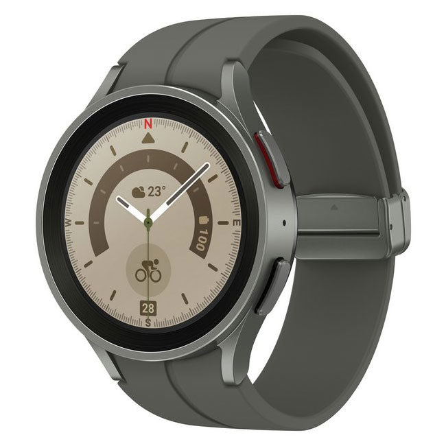 Refurbished Samsung Galaxy Watch 5 Pro 45mm Cellular | Unlocked Grey Titanium