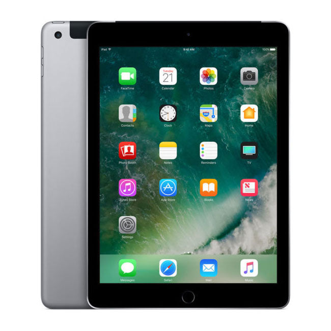 Refurbished iPad 5 (2017) 128GB Wi-Fi + Cellular | Unlocked Grey