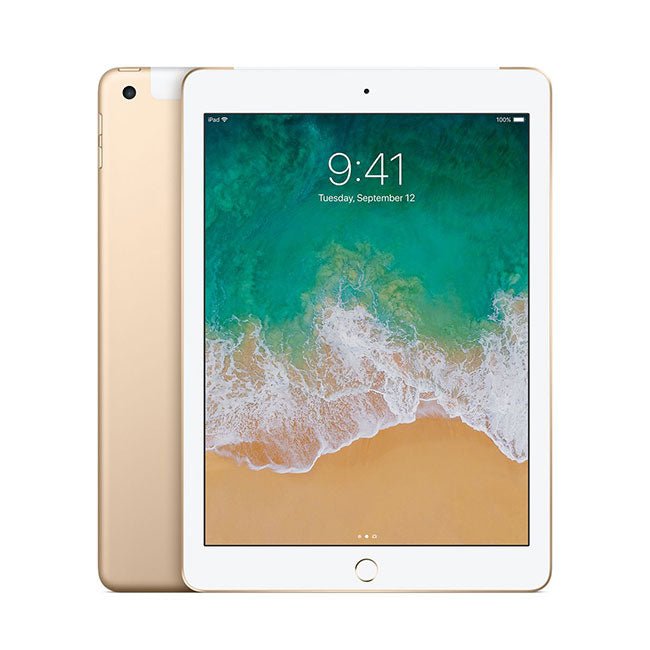 Refurbished iPad 5 (2017) 128GB Wi-Fi + Cellular | Unlocked Gold